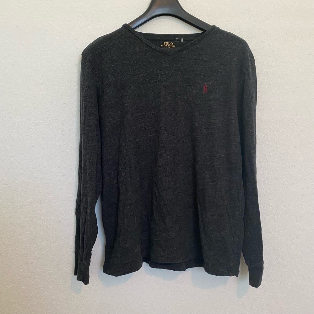 Polo Ralph Lauren Black Long Sleeve Tee‎ Large